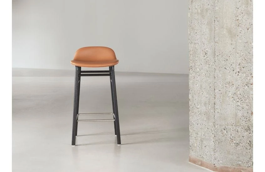 Normann Copenhagen Form Barstool With Leather Seat 7 Normann Copenhagen Form Barstool With Leather Seat - Image 5