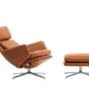 Vitra Grand Relax Chair & Ottoman In Cognac Leather -Vitra || Muuto Sales grand relex cognac and ottoman 2