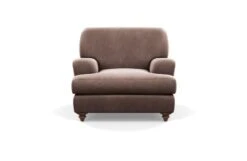 Hampstead Armchair -Vitra || Muuto Sales h a hampstead armchair chestnut stain velvet mink 4