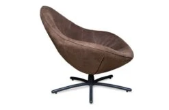 Hidde Swivel Armchair In Bald Dark Brown Matt Black Feet -Vitra || Muuto Sales h i hidde black legs 7 sq