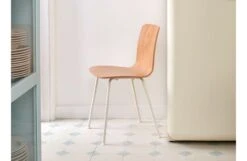 Vitra HAL Ply Tube Chair In Oak With Chrome Base -Vitra || Muuto Sales hal ply chair oak chrome lifestyle 2