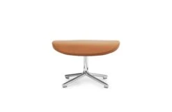 Normann Copenhagen Hyg Swivel Footstool Ultra Leather