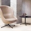 Normann Copenhagen Hyg Swivel Lounge Chair Ultra Leather -Vitra || Muuto Sales hyg highback life 2