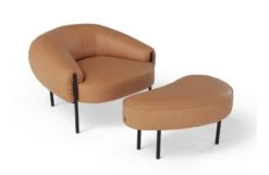 Isola Armchair -Vitra || Muuto Sales i s isola armchair and small ottoman 1
