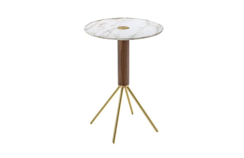 Jelly 55 Side Table Round White Calacatta Gold 5 Jelly 55 Side Table Round White Calacatta Gold - Image 3