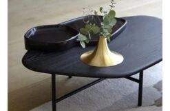 Lewa Low Coffee Table Black Stained Ash Top Black Cermaic Holder -Vitra || Muuto Sales l e lewa low coffee table black stained ash top black cermaic holder carousel 2