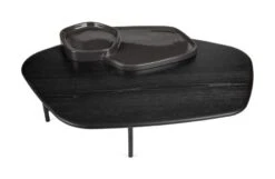 Lewa Low Coffee Table Black Stained Ash Top Black Cermaic Holder -Vitra || Muuto Sales l e lewa low coffee table black stained ash top black cermaic holder carousel 4