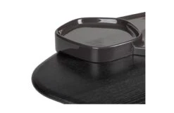 Lewa Low Coffee Table Black Stained Ash Top Black Cermaic Holder -Vitra || Muuto Sales l e lewa low coffee table black stained ash top black cermaic holder detail