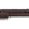 Luna Medium Left Hand Facing Corner Sofa Luxury Leather Coco Black Feet -Vitra || Muuto Sales l u luna medium left hand facing corner sofa luxury leather coco black feet