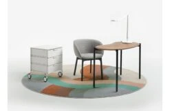 Kartell Lunat Desk Walnut Top Black Base -Vitra || Muuto Sales lunat 07