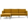 Matera Corner Chaise Sofa Left Hand Facing Nobilis Velvet Mustard -Vitra || Muuto Sales m a matera corner chaise sofa left hand facing nobilis velvet mustard 1