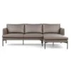 Matera Corner Chaise Sofa Right Hand Facing Daino Leather Elephant Grey -Vitra || Muuto Sales m a matera corner chaise sofa right hand facing daino leather elephant grey 1