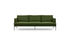 Matera 4 Seater Sofa Nobilis Velvet Leaf Black Feet -Vitra || Muuto Sales m g mg003241 nobilis velvet leaf