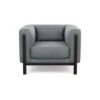 Massimo Armchair Marylebone Velvet Smoke Black Ash Feet -Vitra || Muuto Sales m g mg003544 marylebone velvet smoke black ash