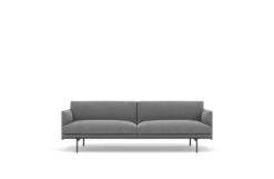 Muuto Outline 3 Seater Sofa -Vitra || Muuto Sales mg003348black hallingdal fabric light grey 166