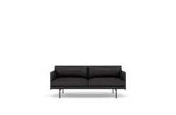 Muuto Outline 2 Seater Sofa -Vitra || Muuto Sales mg003349black refine leather black