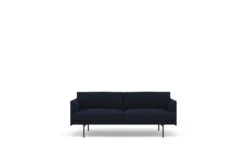 Muuto Outline 2 Seater Sofa -Vitra || Muuto Sales mg003349black vidar fabric dark blue 554