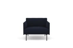 Muuto Outline Chair 30 Muuto Outline Chair -Vitra || Muuto Sales mg003350black vidar fabric dark blue 554