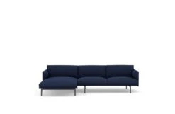 Muuto Outline Corner Chaise Sofa Left Hand Facing 28 Muuto Outline Corner Chaise Sofa Left Hand Facing -Vitra || Muuto Sales mg0041418black kvadrat remix fabric dark blue 773 1