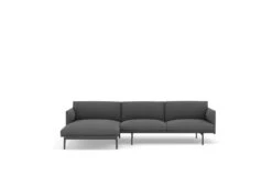 Muuto Outline Corner Chaise Sofa Left Hand Facing 29 Muuto Outline Corner Chaise Sofa Left Hand Facing -Vitra || Muuto Sales mg0041418black kvadrat remix fabric dark grey 163 1