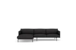Muuto Outline Corner Chaise Sofa Left Hand Facing 25 Muuto Outline Corner Chaise Sofa Left Hand Facing -Vitra || Muuto Sales mg0041418black refine leather black