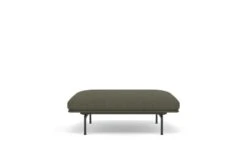 Muuto Outline Pouf -Vitra || Muuto Sales mg0041420black kvadrat fiord fabric dark green 961