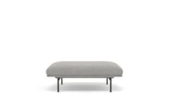 Muuto Outline Pouf -Vitra || Muuto Sales mg0041420black kvadrat fiord fabric light grey 151