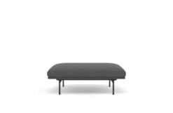 Muuto Outline Pouf -Vitra || Muuto Sales mg0041420black kvadrat remix fabric dark grey 163