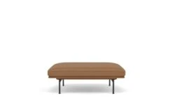 Muuto Outline Pouf -Vitra || Muuto Sales mg0041420black refine leather cognac
