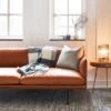 Muuto Outline 2 Seater Sofa -Vitra || Muuto Sales outline 2 seater sofa refine leather cognac 2 3