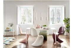 Vitra Plate Dining Table Carrara Marble Top White Base -Vitra || Muuto Sales plate table life 4