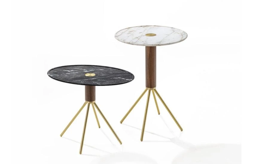 Jelly 55 Side Table Round White Calacatta Gold 4 Jelly 55 Side Table Round White Calacatta Gold - Image 2