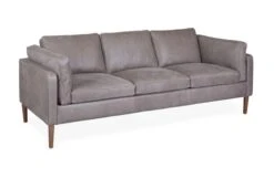 Sonno 4 Seater Sofa -Vitra || Muuto Sales sonno leather grain light grey 060 10 1