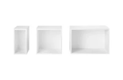 Muuto Stacked Storage System Modules -Vitra || Muuto Sales stacked product white group backboard