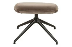 Sweep Swivel Footstool Velvet Mink