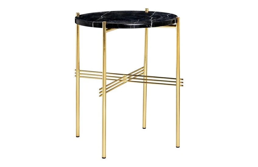 Gubi TS Side Table With Brass Base 3 Gubi TS Side Table With Brass Base