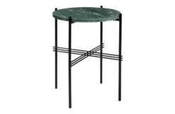 Gubi TS Side Table With Black Base