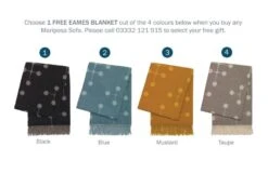 Vitra Mariposa 2 1/2 Seater Sofa -Vitra || Muuto Sales v i vitra winter promotion 2018 eames blanket with mariposa sofa